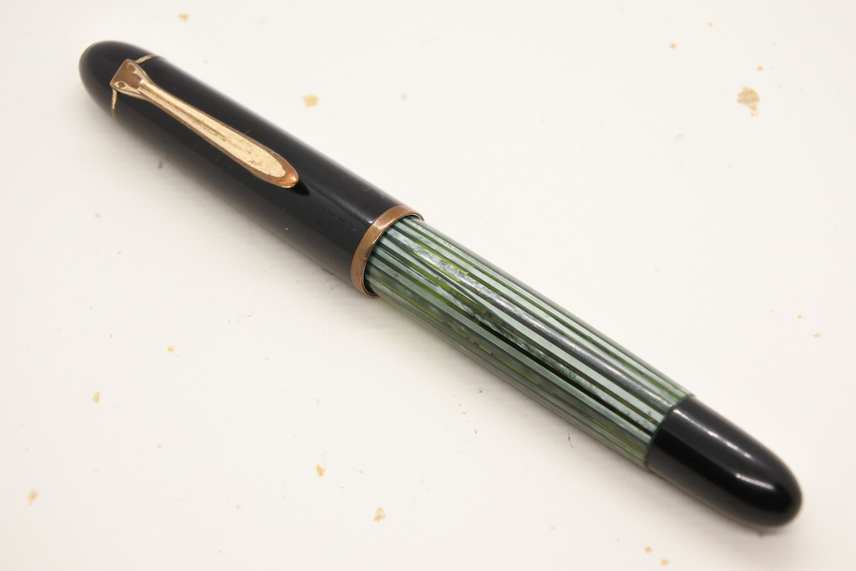 Pelikan ペリカン 140 万年筆 EF 緑縞 レア Pelikan ペリカン 140