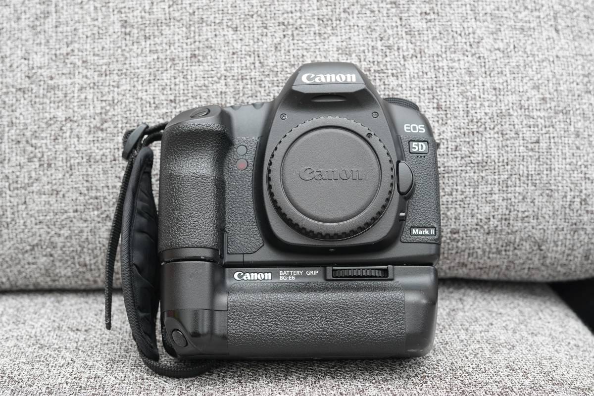 付属品多数】Canon EOS 5D Mark II ボディ（w/ バッテリーグリップ＋ 