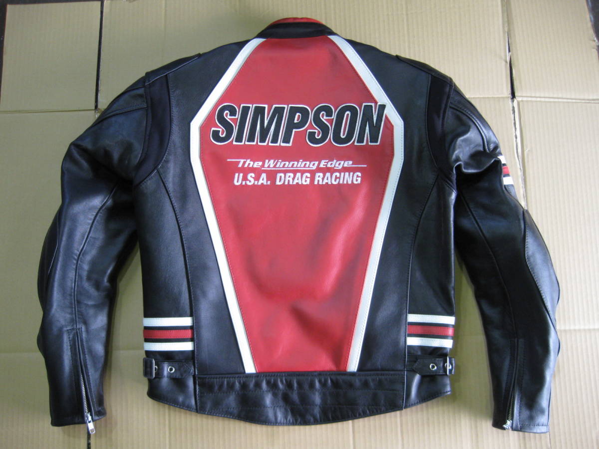 SIMPSON シンプソン レザージャケット（本革）SLJ-7112 Lサイズ 新品 