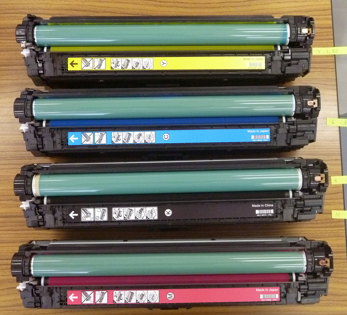 Canon LBP9100C他対応、純正トナーカートリッジ：322Ⅱ・4色セット