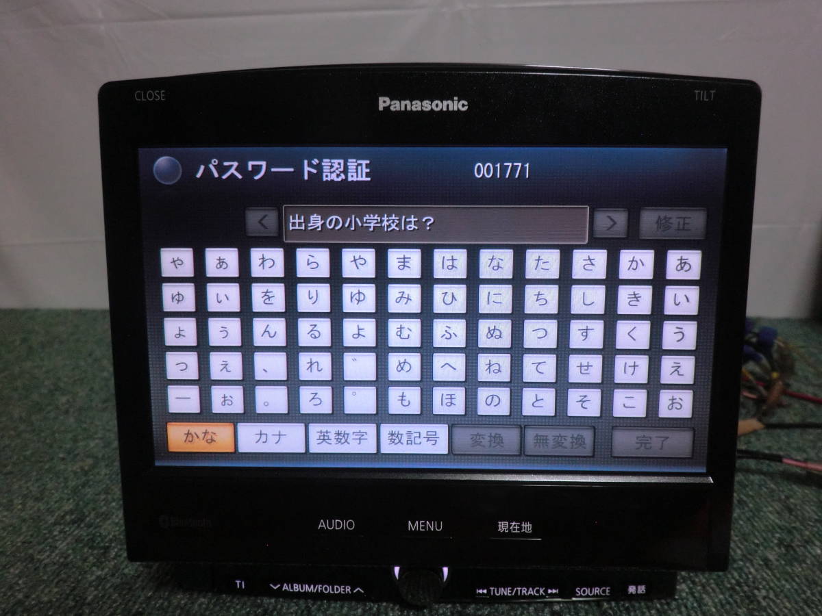 パナソニック ストラーダ ☆F0196⁄パナソニック 地デジTVフルセグ 地図 