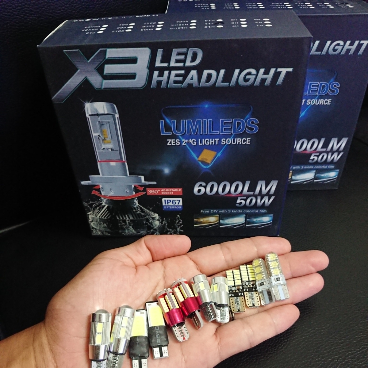 毎日1名様限定】☆2キット&T10LED6種12個付き☆フィリップスX3 LED