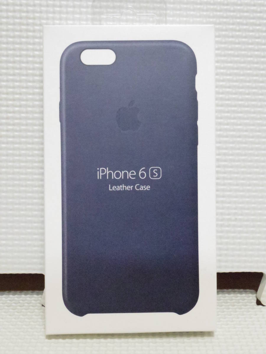 低価，100%新品 iPhone 6s Leather Case Midnight Blue Apple 純正レザーケース ミッドナイトブルー(iPhone 6/6s用)｜売買されたオークション情報、yahooの商品情報をアーカイブ公開 - オークファン iPhone 6/6s用
