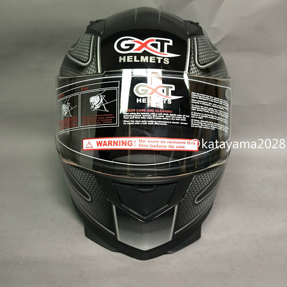 GXT-398 新発売 バイク フルフェイスヘルメット フルフェイスヘルメット 黒