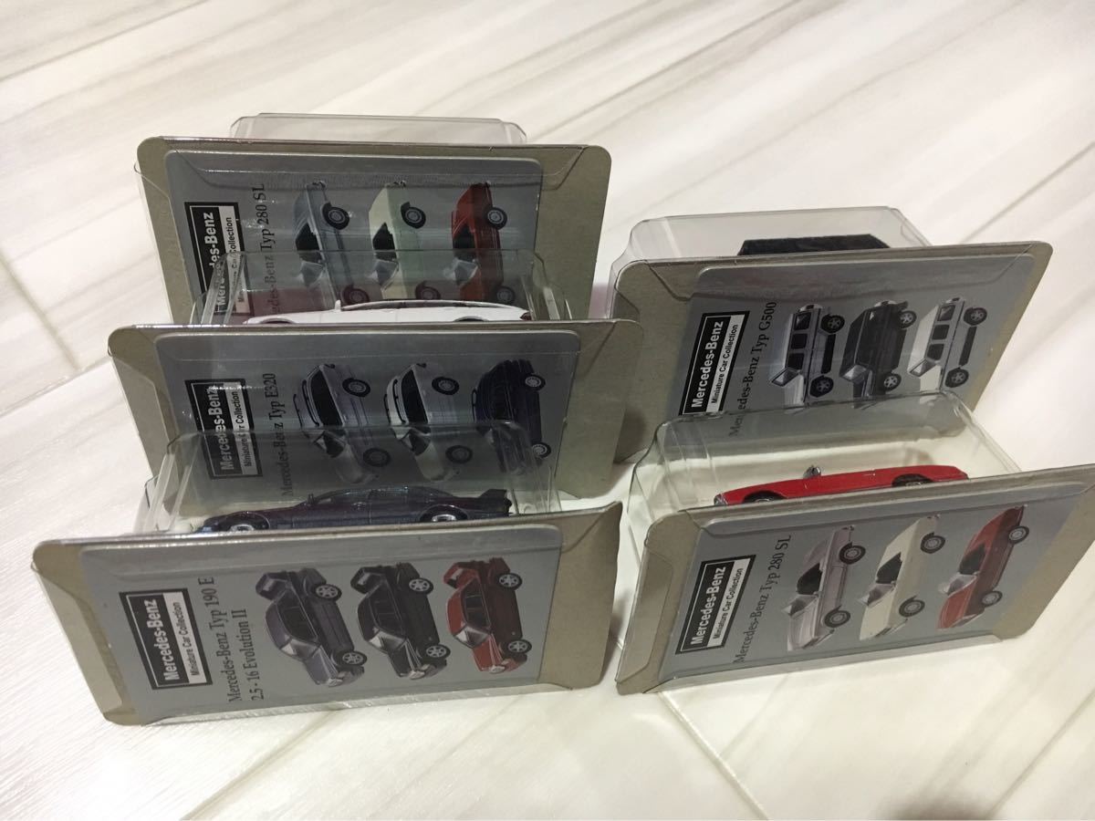 京商 メルセデス ベンツ ミニカー コレクション 1/64 5台 セット 280 SL 190E E320 G500