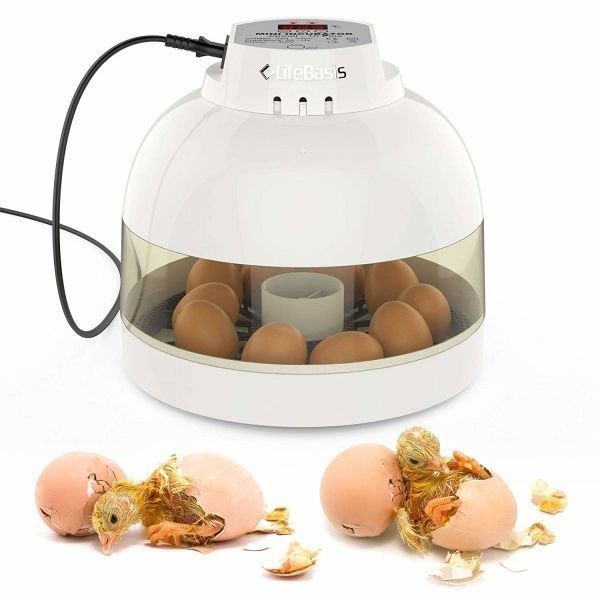 【送料無料・保証・新品】LifeBasis 自動孵卵器 インキュベーター 鳥類専用ふ卵器 自動転卵式 孵化器 10個入卵OK