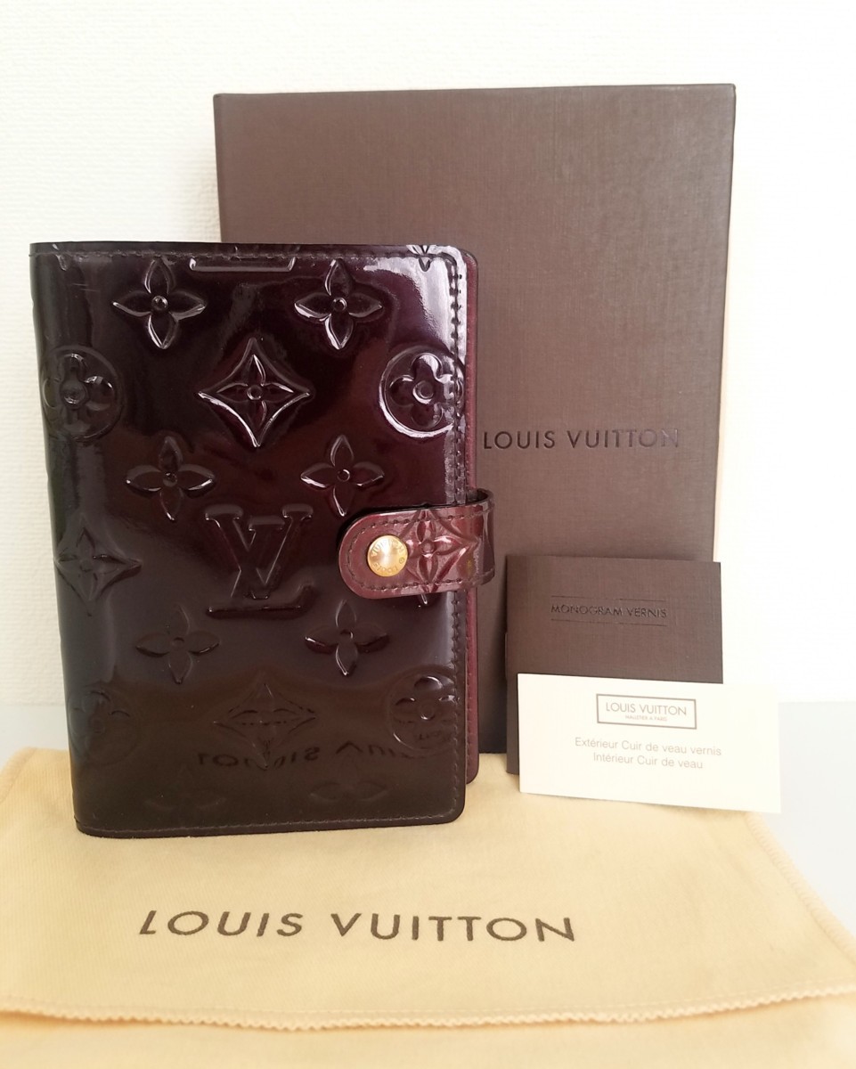 S0931○ルイヴィトン LOUIS VUITTON ヴェルニ アジェンダPM 手帳カバー