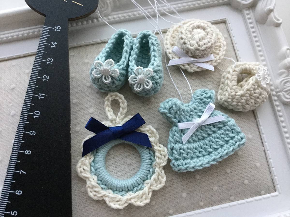 ブルー ミニチュア小物 ミニドレス ミニシューズ ミニマルシェ オーナメント ガーランド かぎ針編み ハンドメイド 完成品 売買されたオークション情報 Yahooの商品情報をアーカイブ公開 オークファン Aucfan Com
