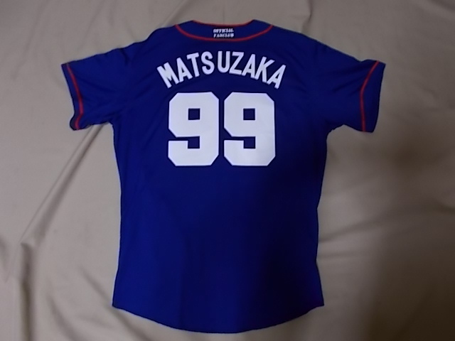 中日ドラゴンズ 松坂大輔#99ユニ 青 アシックス プロ野球