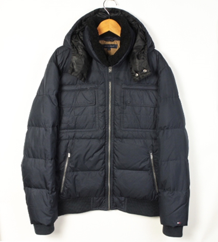 HOT，お買い得 トミーヒルフィガー TOMMY HILFIGER フーデッド ダウンジャケット 襟ムートンボア 紺 XL(ジャンパー、ブルゾン)｜売買されたオークション情報、yahooの商品情報をアーカイブ公開 - オークファン 男性用