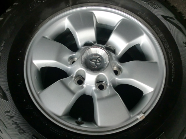 ② 265/70R16・ハイラックスサーフ純正アルミホイール&サマータイヤ 1本 ハイラックスサーフ純正アルミ BSスタッドレス265/70R16 バリ山4本