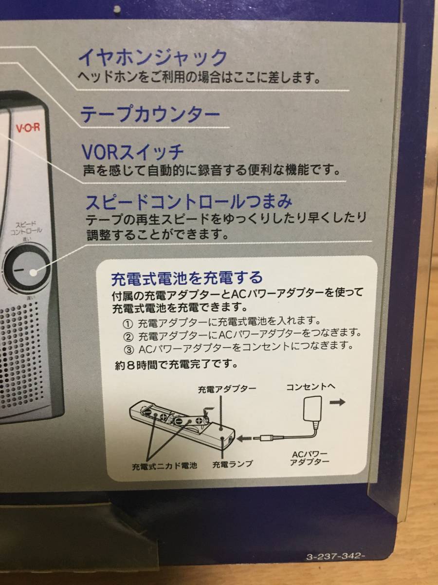 新品未使用品！SONY カセットレコーダー TCM-410 稀少 生産終了品 激