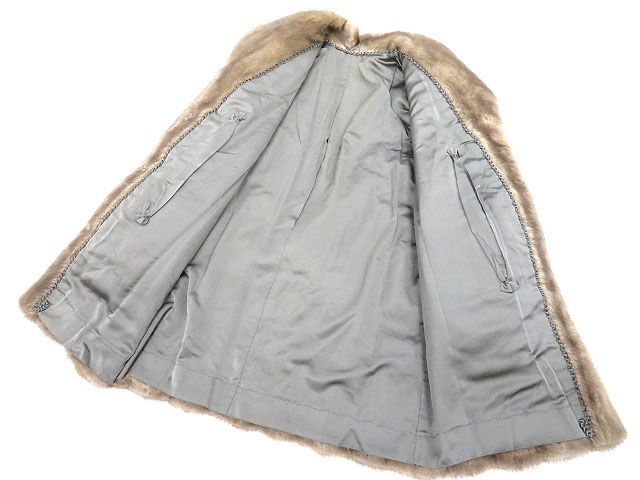 美品▽MINK サファイアミンク 本毛皮コート 毛質艶やか・柔らか 
