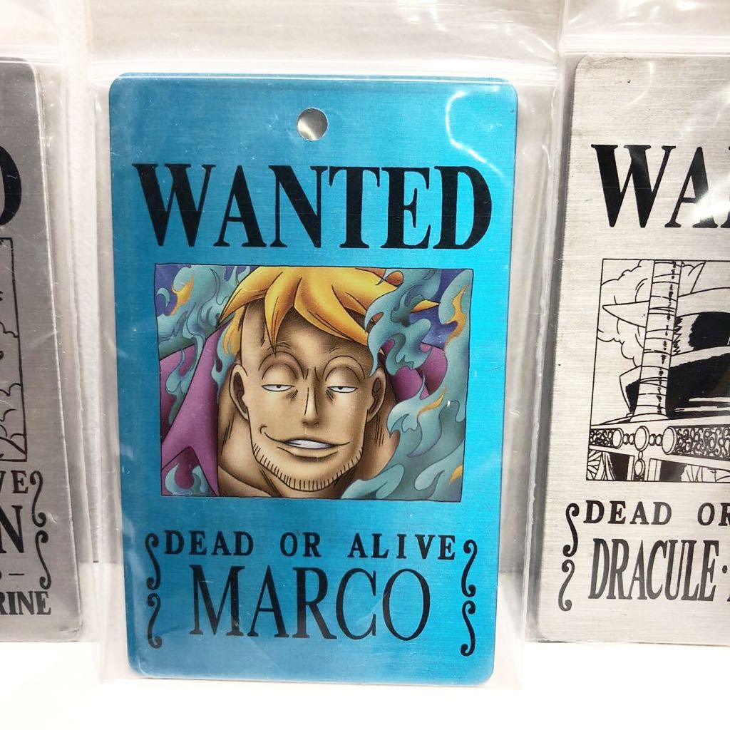 One Piece ワンピース メタル手配書 キーホルダー ニコロビン マルコ ジュラキュール ミホーク 3点セット One Piece 売買されたオークション情報 Yahooの商品情報をアーカイブ公開 オークファン Aucfan Com