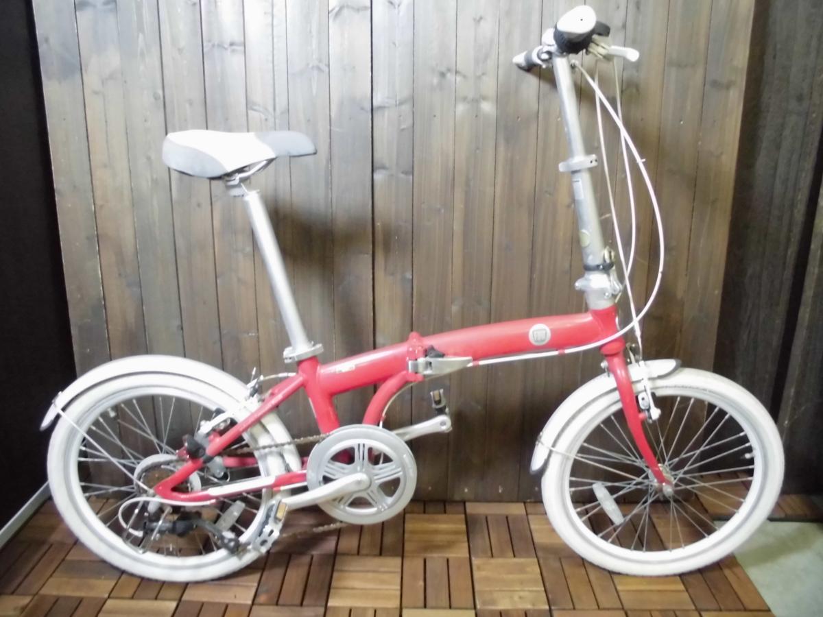 FIAT 折りたたみ自転車 フィアット 自転車 折りたたみ 赤色レッド 20 