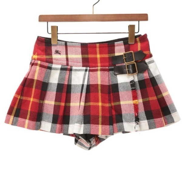 バーバリーブルーレーベル BURBERRY BLUE LABEL ダブルバックル装飾