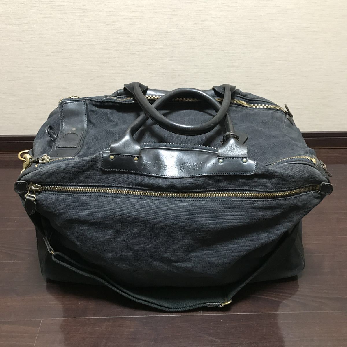 フェリージ ボストン ダッフルバッグ 美品✨フェリージ P4 ネイビー