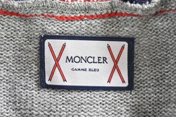 A30181/イタリア製 MONCLER モンクレール メンズ 銀釦カーディガン