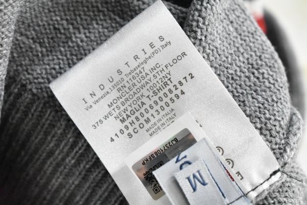 A30181/イタリア製 MONCLER モンクレール メンズ 銀釦カーディガン
