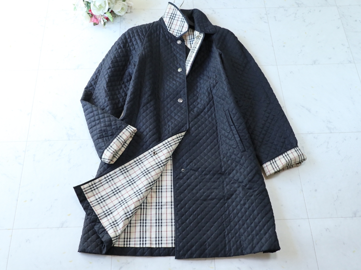 ☆BURBERRY バーバリーロンドン ☆軽暖♪中綿キルティング 裏ノバ 