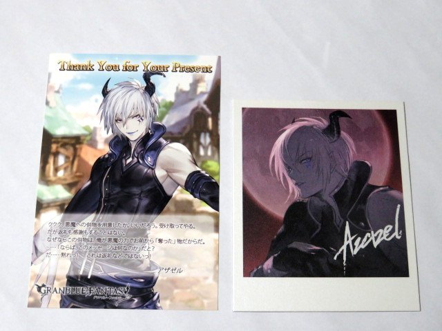 グランブルーファンタジー バレンタイン お返し ポストカード 色紙