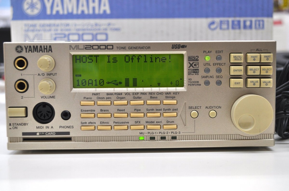 通電確認のみ】 YAMAHA MU2000 TONE GENERATOR 音源モジュール 通電確認のみ】 YAMAHA MU2000 TONE GENERATOR 音源モジュール
