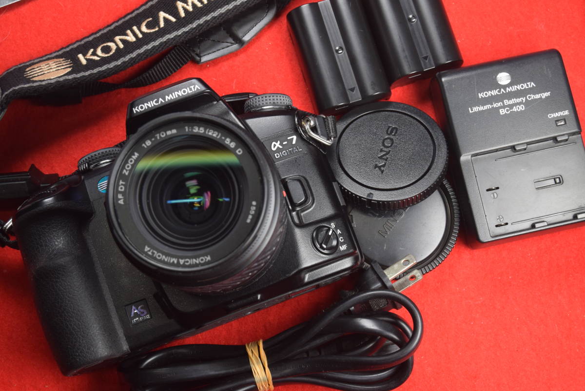 本物保証，品質保証 MINOLTA &alpha;-7 DIGITAL ボディ+ AFDT18-70mm(ソニー)｜売買されたオークション情報、yahooの商品情報をアーカイブ公開 - オークファン ソニー