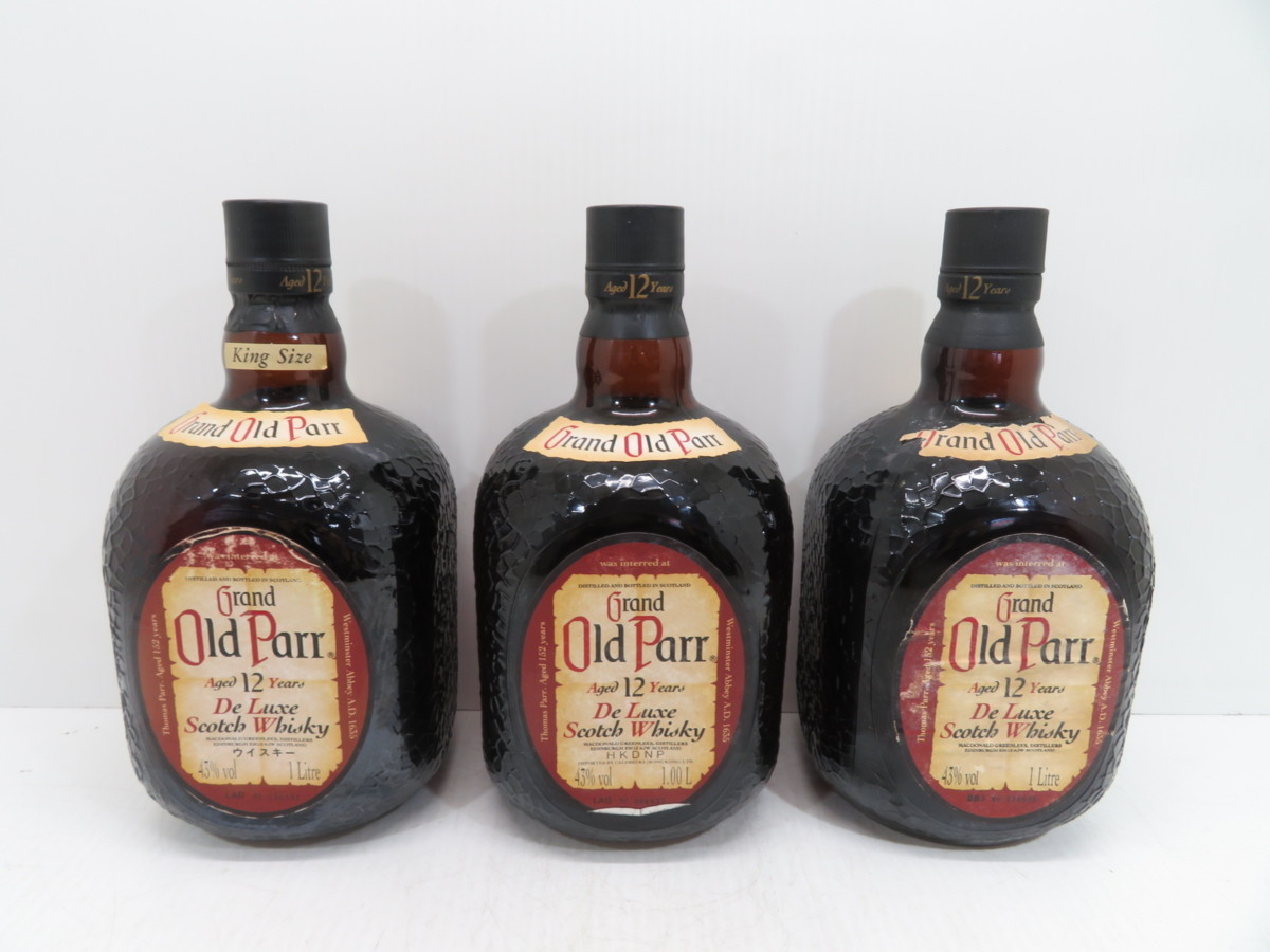 1円～3本☆Old Parr/オールドパー 12年 スコッチ ウイスキー 1000ml 43 