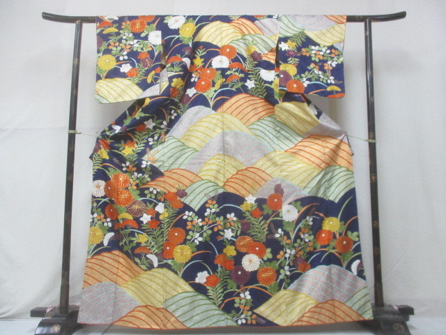 訪問着　フルセット　短冊　萩　橘　綸子　金駒刺繍　七五三　入学式　卒業式　L2 1ad1040000.jpg