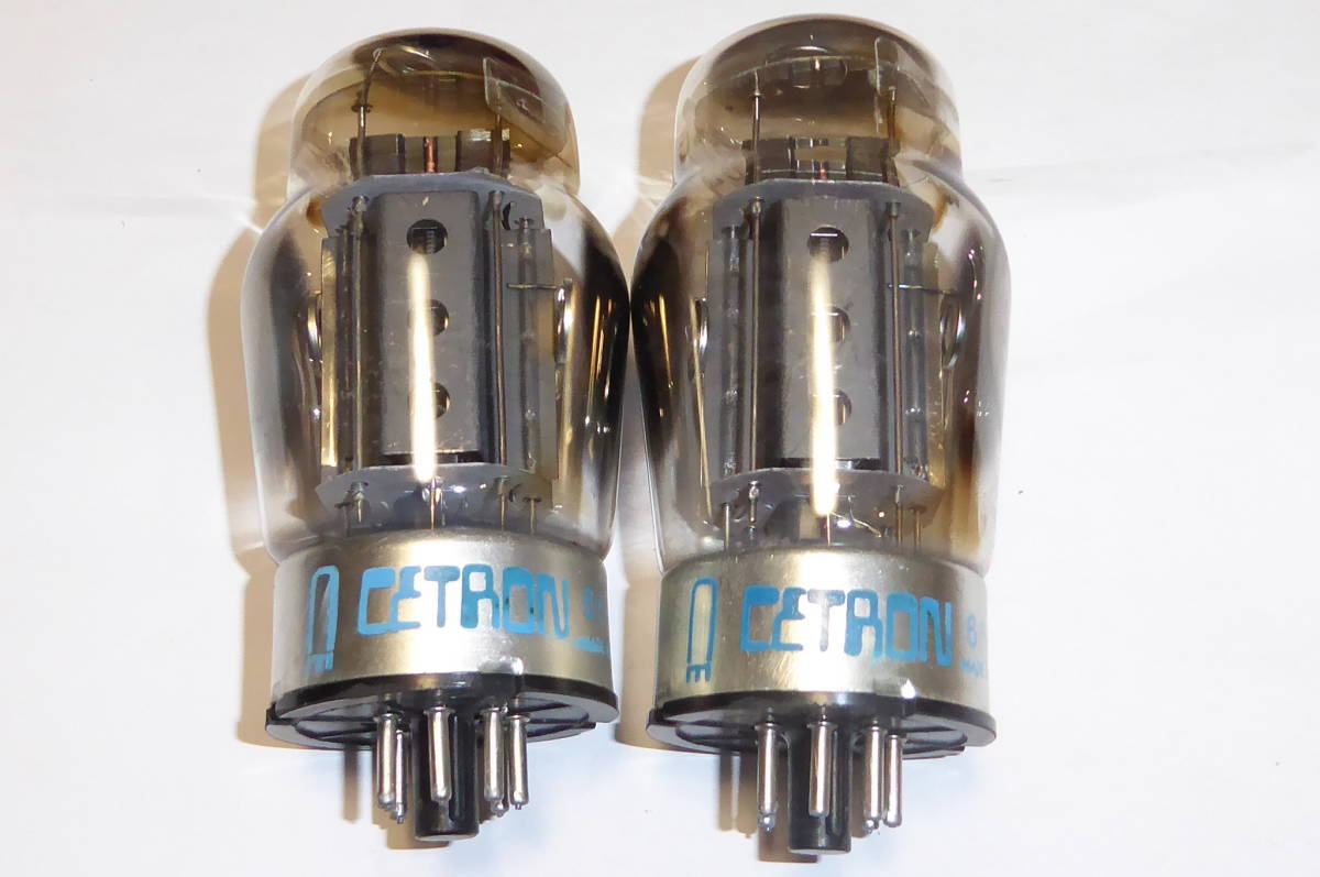6550A 6550 KT88 2本 米国 CETRON製 出力真空管 動作品2 2本 米国