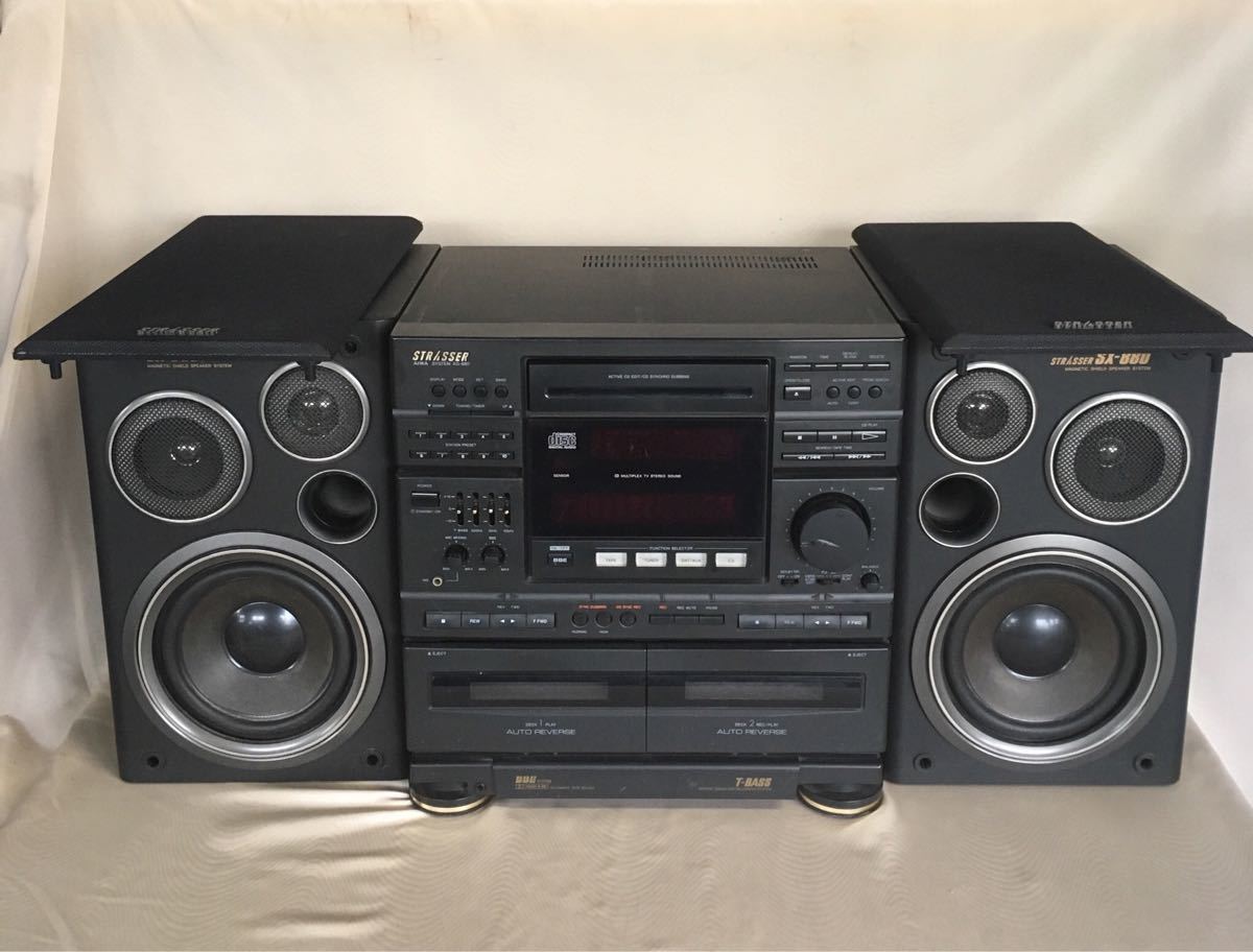 STRASSER XG-880 AIWA ミニコンポ スピーカー◇ ジャンク 0 AIWA