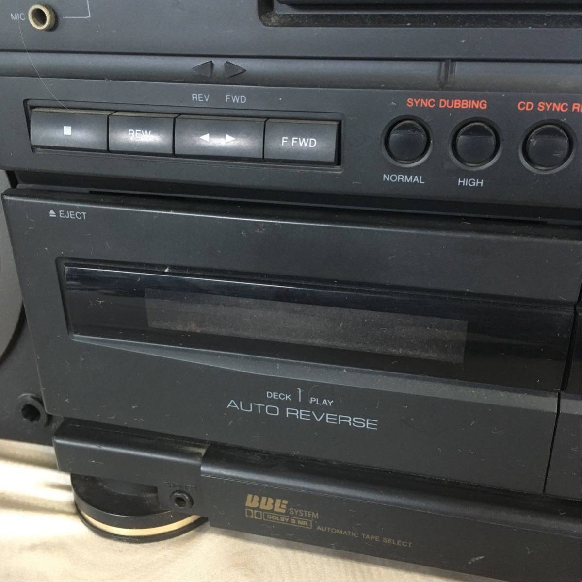 166 AIWA/アイワ STRASSER システムコンポセット XG-880 現状 ジャンク