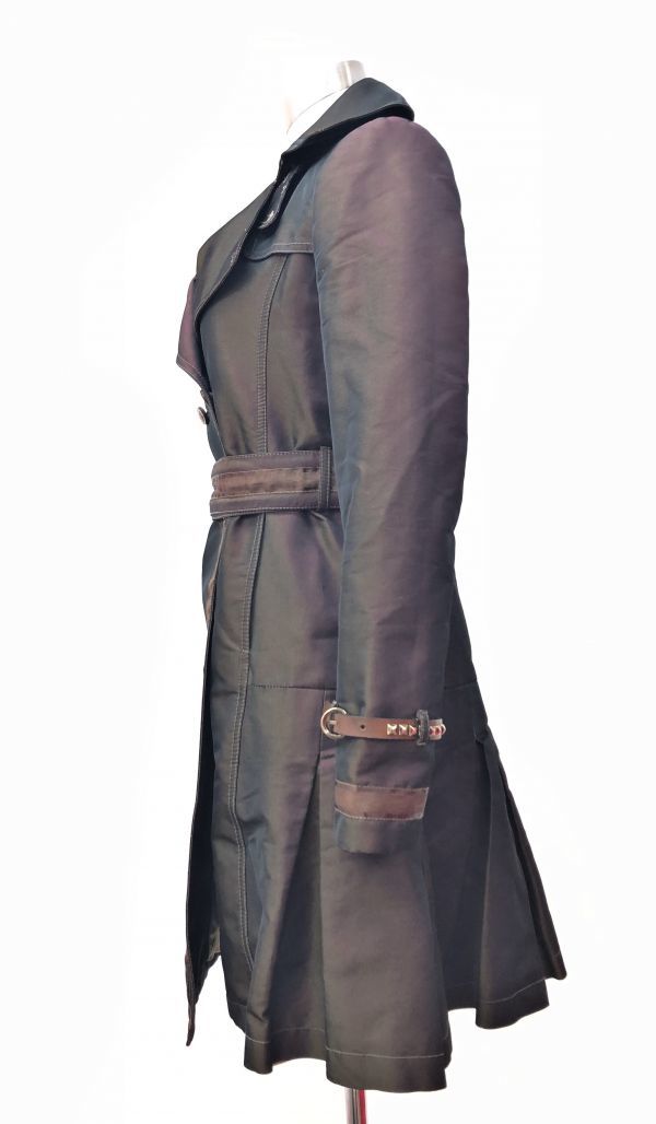 専用size50☆未使用☆クラスロベルトカヴァリ メルトンウール製ロングトレンチ ♪クラスロベルトカヴァリ/CLASS roberto cavalli レディース