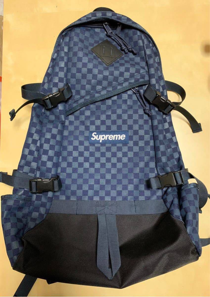 Supreme bag pack Box Logo ネイビー バッグパック
