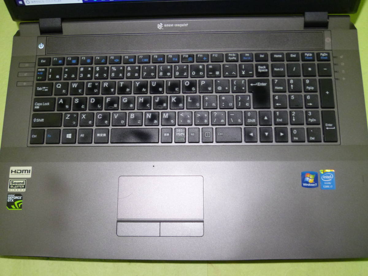 メモリ8GB Core mouseMB-W800B GTX860M GeForce i7-4710MQ Yahoo 