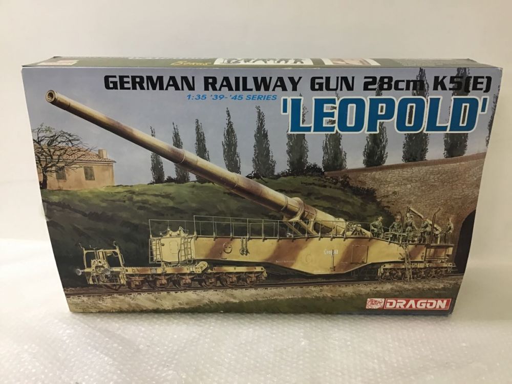 ドラゴン 1/35 WW.II ドイツ軍 28cm 列車砲K5(E) レオポルド 1⁄35