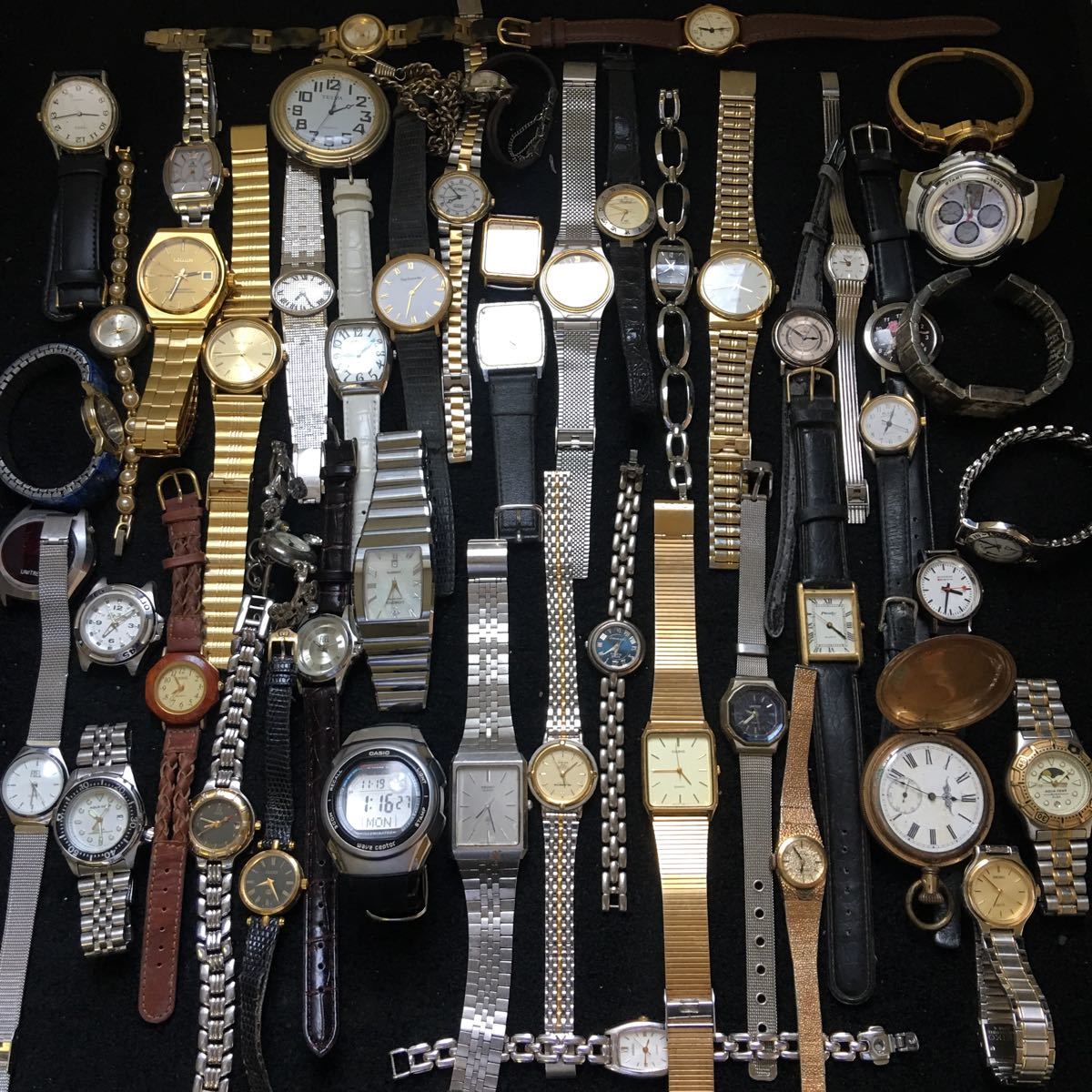 1円〜中古 腕時計 大量 まとめ GUCCI FENDI SEIKO CITIZEN CASIO 電池