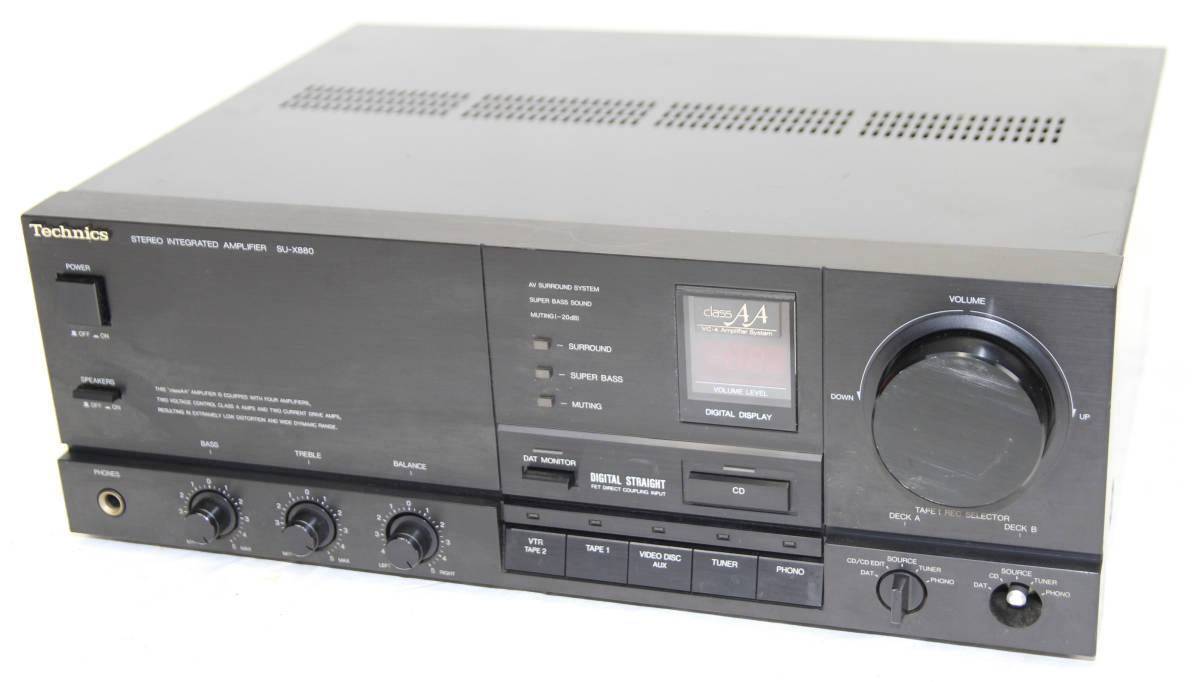 Technics ステレオインテグレーテッドアンプ オーディオ テクニクス SU
