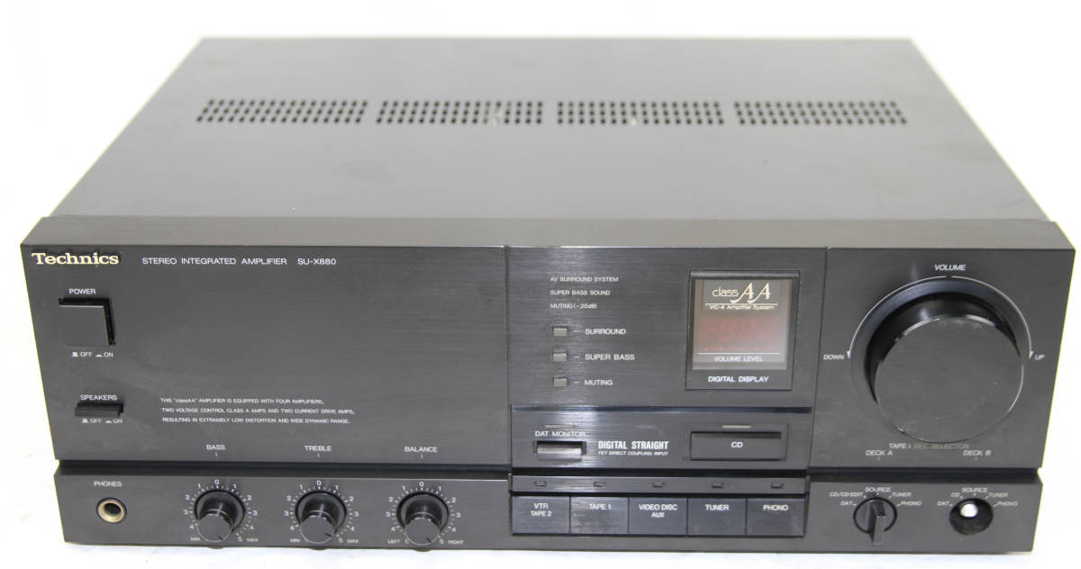 Technics ステレオインテグレーテッドアンプ オーディオ テクニクス SU