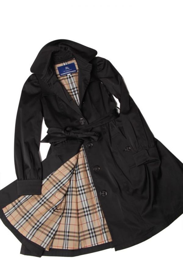 美品 バーバリーブルーレーベル BURBERRY 裏地ノバチェック シングル 