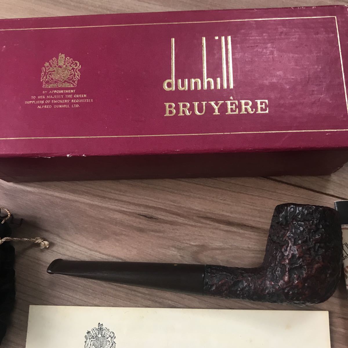 dunhill ダンヒル パイプ 木製パイプ BRUYERE 赤 未使用 箱付き 雑貨