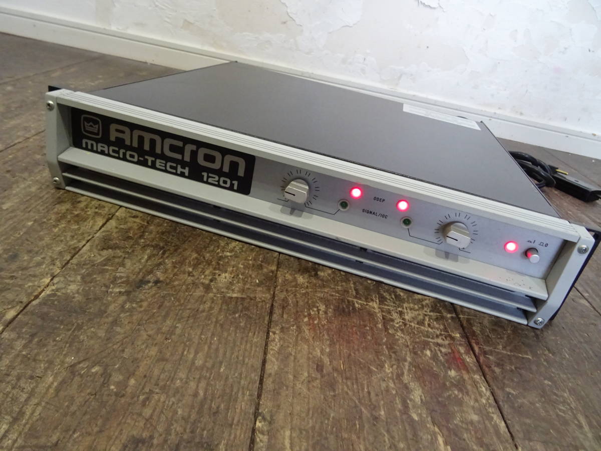 Q1935◇ AMCRON MACRO-TECH 1201 業務用 パワーアンプ 0 AMCRON Power