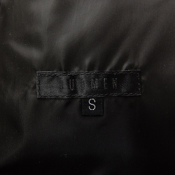 美品 ジュンメン ファー 千鳥格子 ダウンジャケット S 白 黒 【J46083】 JUNMEN 秋冬 メンズ ブルゾン ハウンドトゥース 毛皮 - 千鳥格子 MONCLER☆新作 EVANDRA☆関税込み ショートダウン コート（種類（コート・ジャケット）ダウン