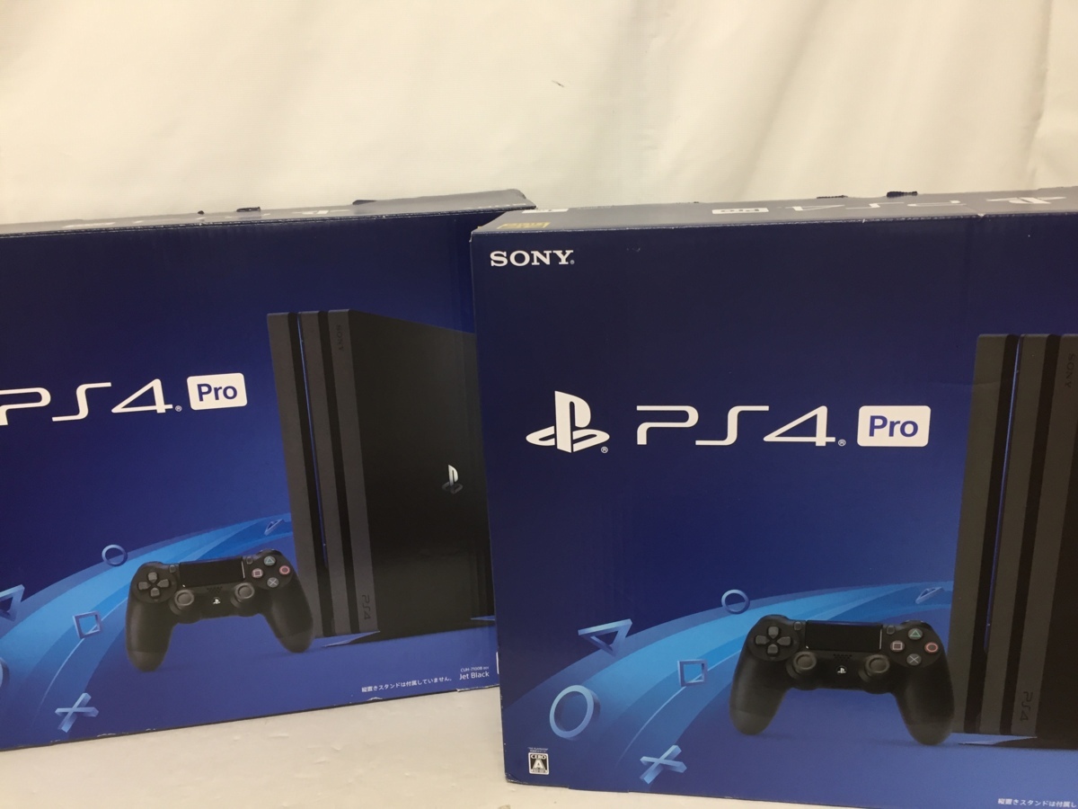 [298-1127-95]☆良品☆PlayStation4 Pro ジェット・ブラック 1TB 2台セット 4K CUH-7100B B01