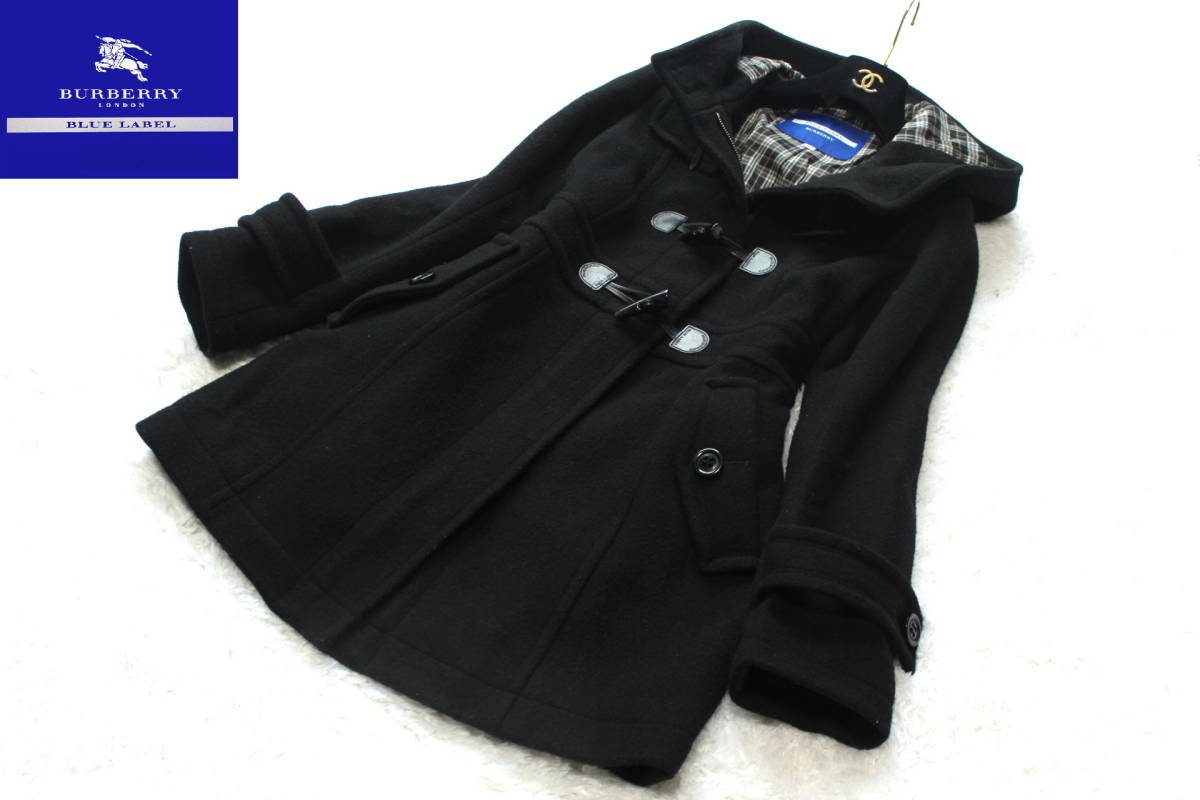 SOUMA 【バーバリーブルーレーベル】黒いダッフルコート SOUMA