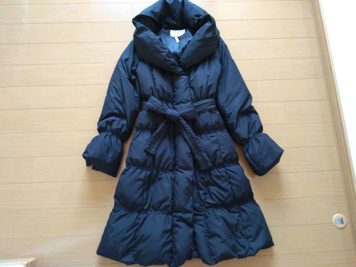 新品同様】☆PECA☆□ロングダウンコート/クリーニング済/ボリューム襟 