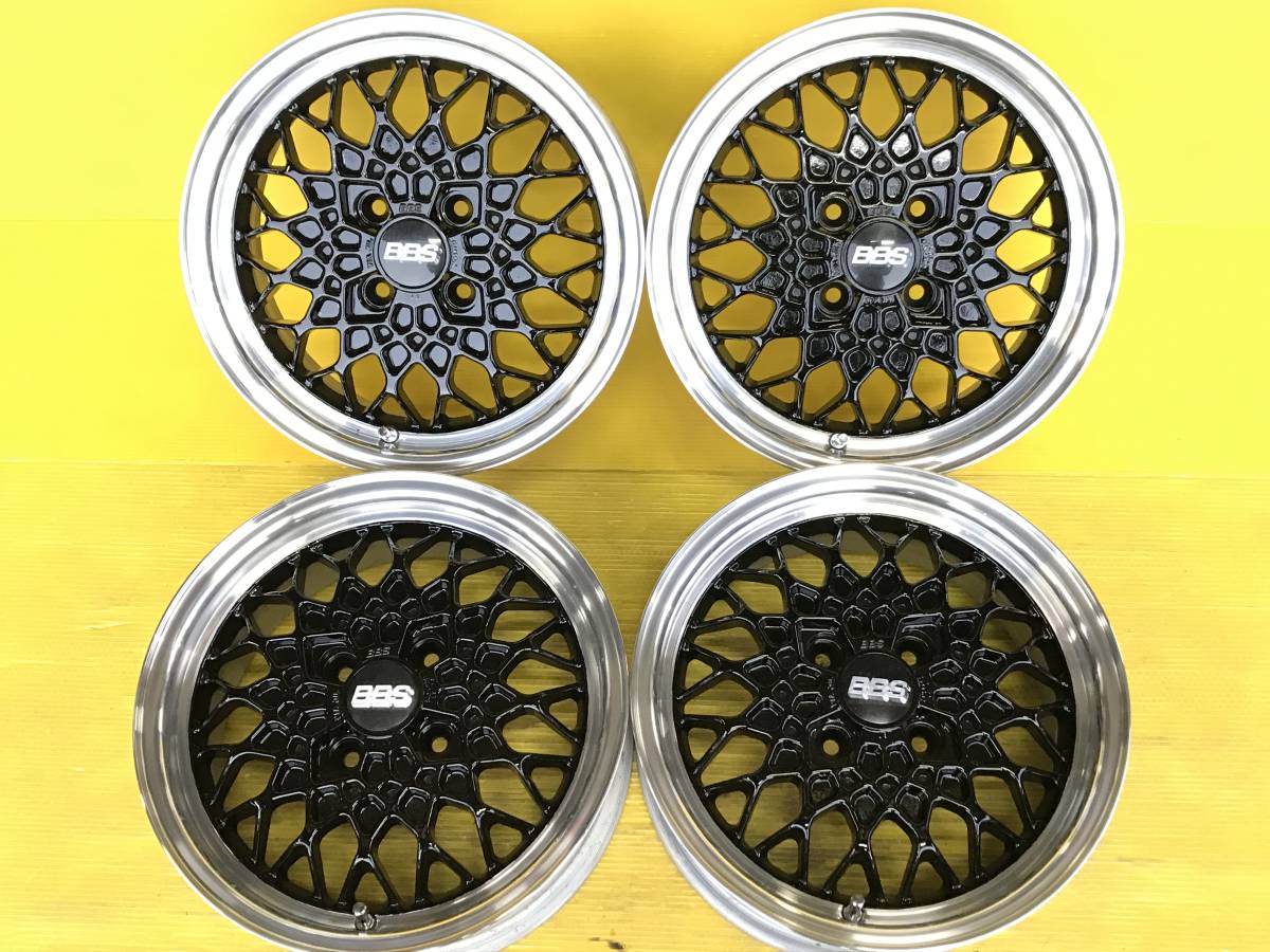 BBS RG001 14インチ 6J +40 100/4穴 リムリペア 再塗装済 ヴィッツ ノート
