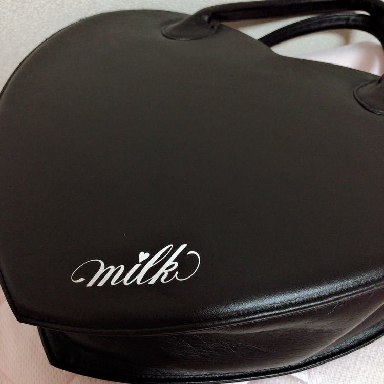 MILK 初期ハートバッグ 黒 美品 新品未使用 MILK ハート トートバッグ