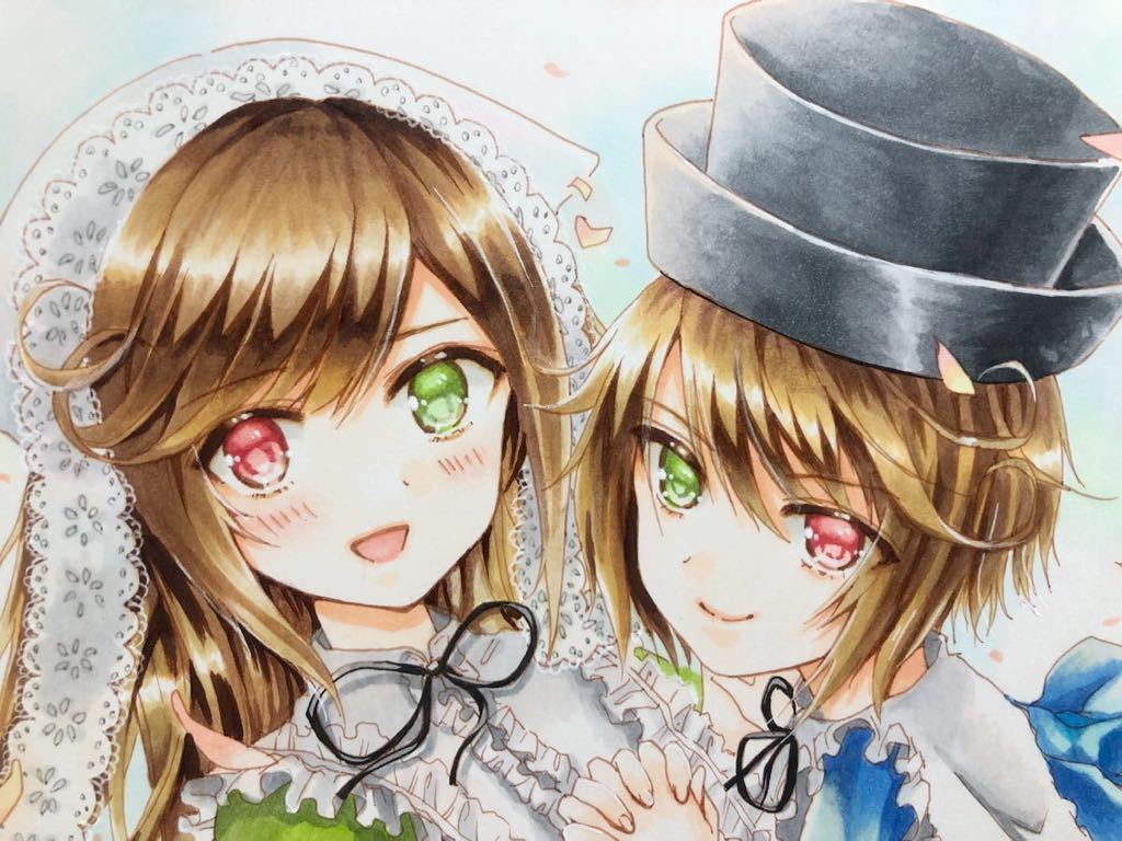 同人手描きイラスト ローゼンメイデン 翠星石 蒼星石 手描きイラスト 売買されたオークション情報 Yahooの商品情報をアーカイブ公開 オークファン Aucfan Com