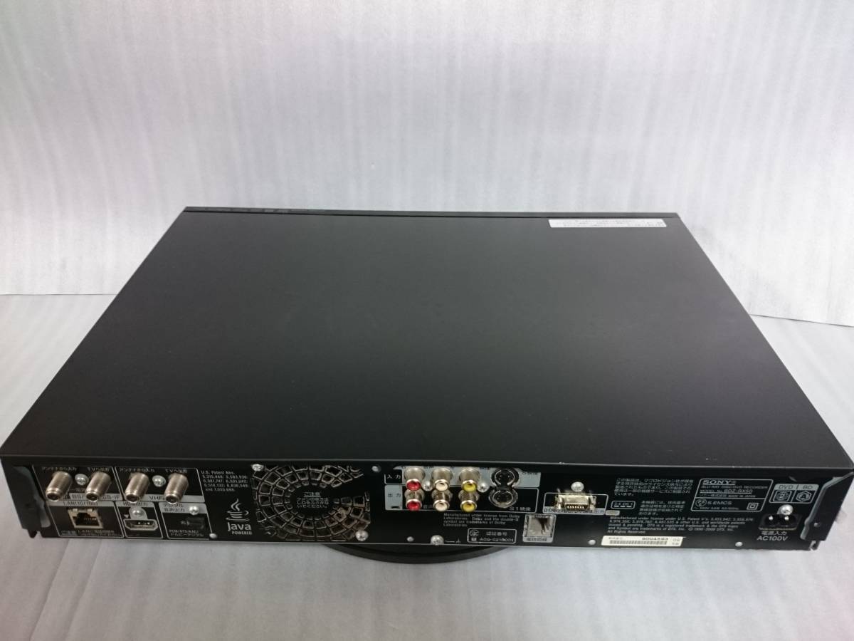 SONY 2TB ソニー ブルーレイレコーダー 美品すぐ使える，2番組同時録画 